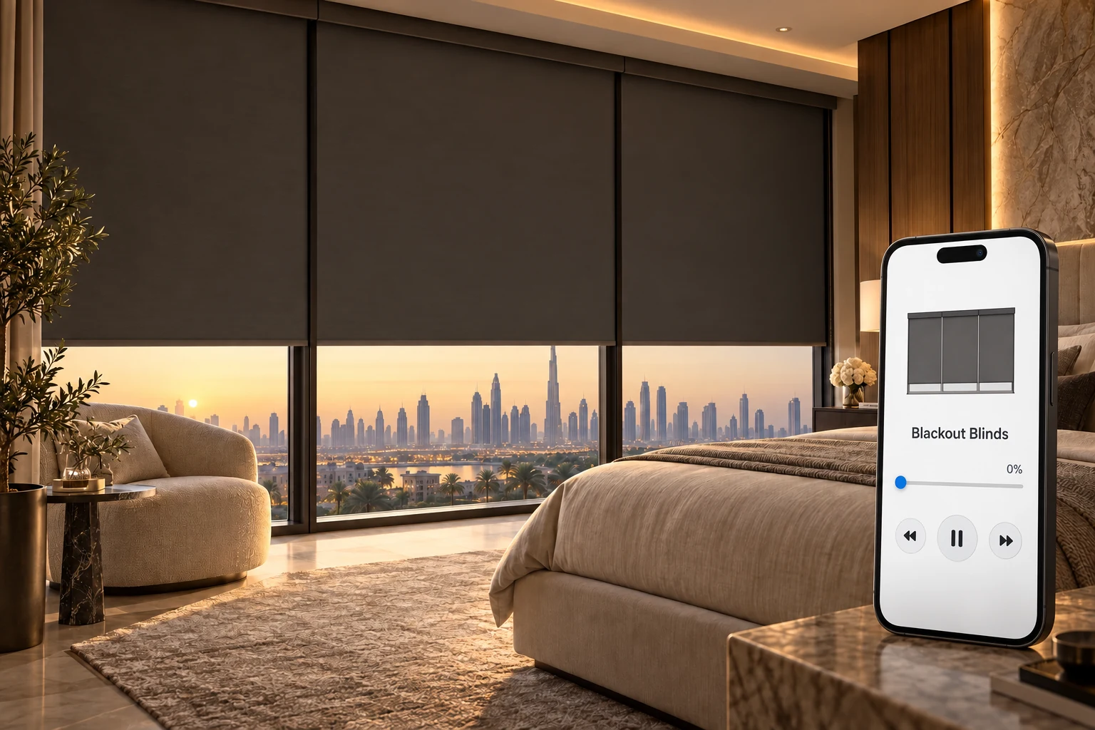 Interior inspiration: Motorized Blackout Blinds